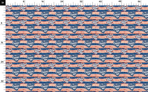 American Patriotic 4th of July Printed Liverpool AA1411 & Get a Free $89.99 Embroidery Bundle