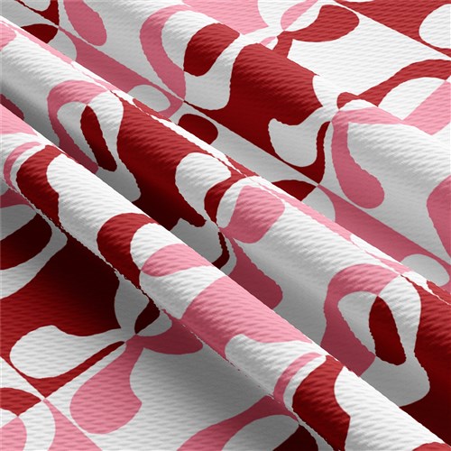 Valentine's Day Printed Liverpool Bullet Textured Stretch Solid Strip Thick Knit Jersey Fabric