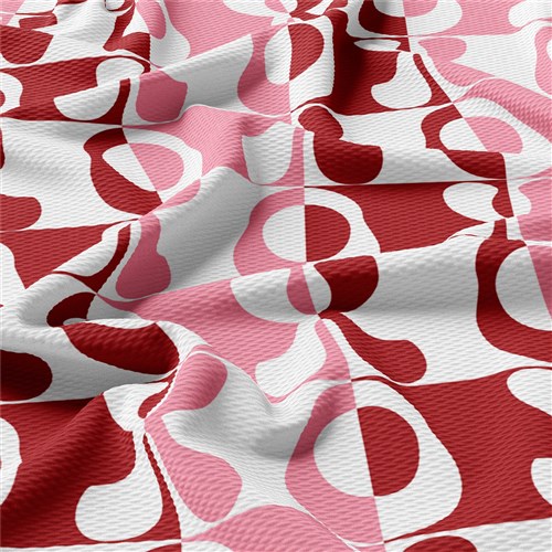 Valentine's Day Printed Liverpool Bullet Textured Stretch Solid Strip Thick Knit Jersey Fabric