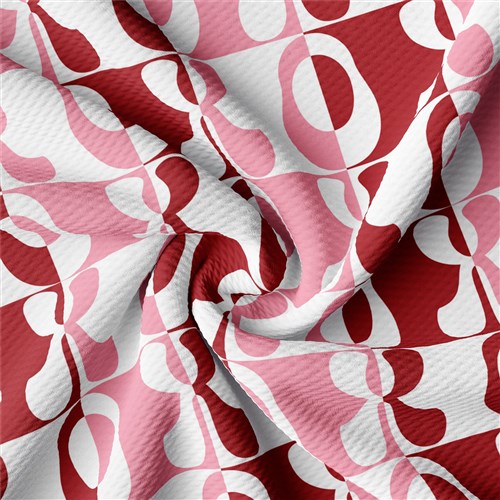 Valentine's Day Printed Liverpool Bullet Textured Stretch Solid Strip Thick Knit Jersey Fabric
