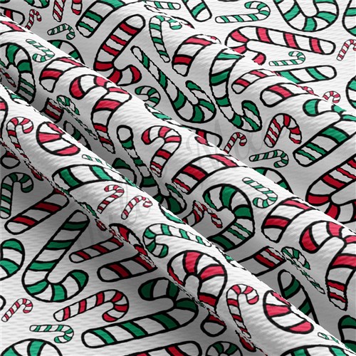 Christmas Liverpool Bullet Textured Stretch Solid Strip Thick Knit Jersey Fabric