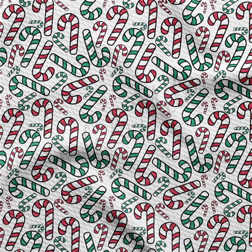Christmas Liverpool Bullet Textured Stretch Solid Strip Thick Knit Jersey Fabric