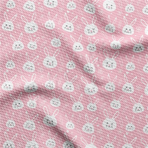 Easter AA2323 Liverpool Bullet Textured Stretch Solid Strip Thick Knit Jersey Fabric
