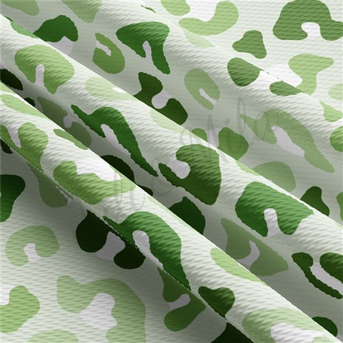 St. Patrick's Day Printed Liverpool Bullet Textured Stretch Solid Strip Thick Knit Jersey Fabric