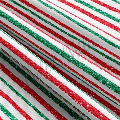 Christmas Liverpool Bullet Textured Stretch Solid Strip Thick Knit Jersey Fabric