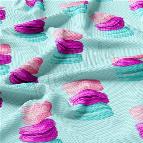 Liverpool Bullet Textured Stretch Solid Strip Thick Knit Jersey Fabric