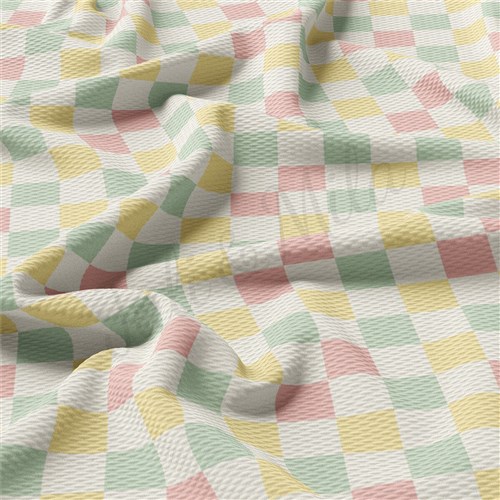 Easter AA2358 Liverpool Bullet Textured Stretch Solid Strip Thick Knit Jersey Fabric