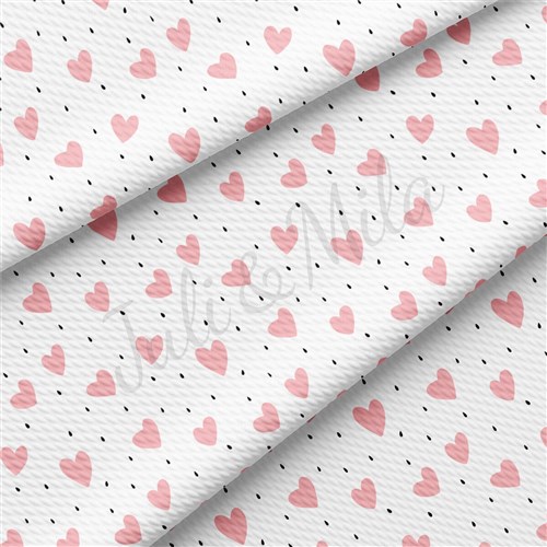 Valentine's Day Liverpool Bullet Textured Stretch Solid Strip Thick Knit Jersey Fabric