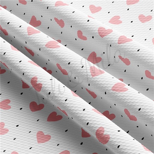 Valentine's Day Liverpool Bullet Textured Stretch Solid Strip Thick Knit Jersey Fabric