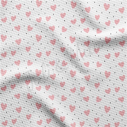 Valentine's Day Liverpool Bullet Textured Stretch Solid Strip Thick Knit Jersey Fabric