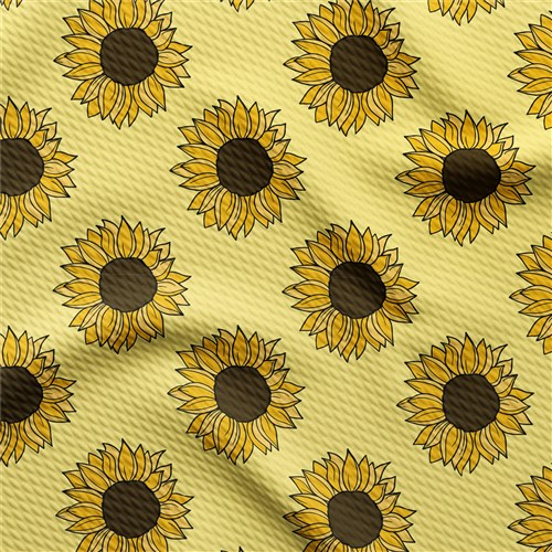 Printed Floral Fabric for Bows Sunflowers (F82) & Get a Free $89.99 Embroidery Bundle