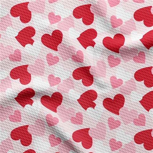 Valentine's Day Hearts Liverpool Bullet Textured Stretch Solid Strip Thick Knit Jersey Fabric