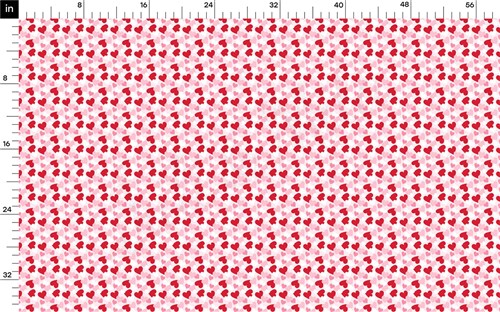 Valentine's Day Hearts Liverpool Bullet Textured Stretch Solid Strip Thick Knit Jersey Fabric