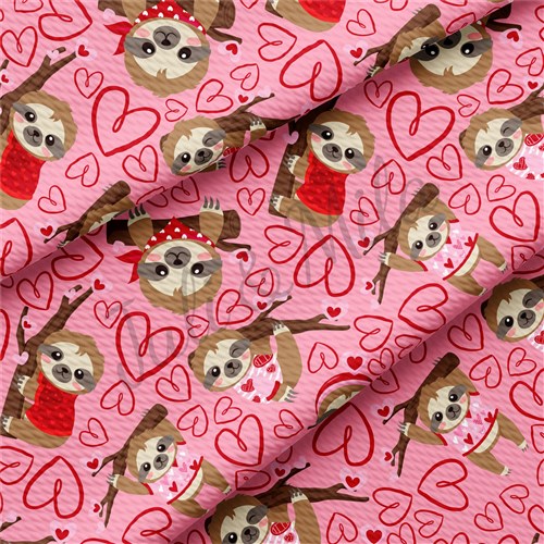 Valentine's Day Printed Liverpool Bullet Textured Stretch Solid Strip Thick Knit Jersey Fabric