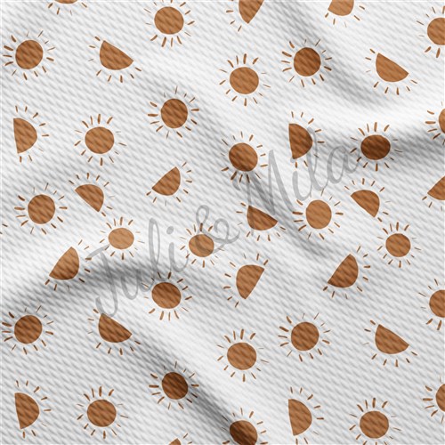 Printed goldsun Liverpool Bullet Textured Stretch Solid Strip Thick Knit Jersey Fabric