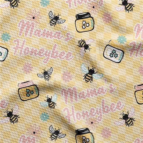 Mama's Honeybee Printed Liverpool Mother's Day AA1601 & Get a Free $89.99 Embroidery Bundle