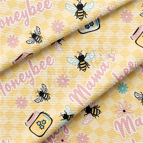 Mama's Honeybee Printed Liverpool Mother's Day AA1601 & Get a Free $89.99 Embroidery Bundle