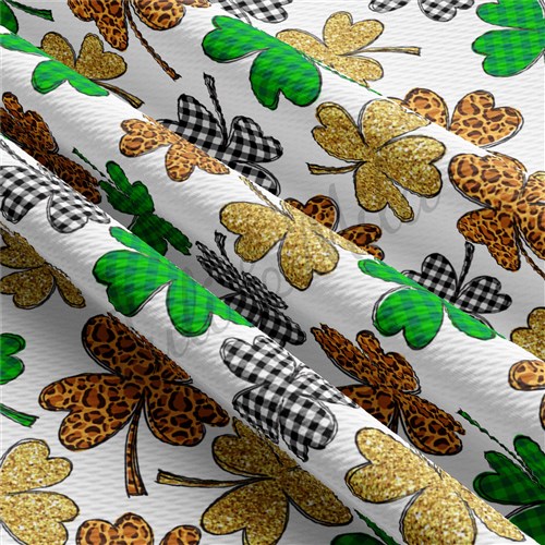 St. Patrick's Day Patrick25 Liverpool Bullet Textured Stretch Solid Strip Thick Knit Jersey Fabric