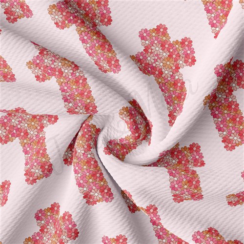 Easter Christmas Liverpool Bullet Textured Stretch Solid Strip Thick Knit Jersey Fabric