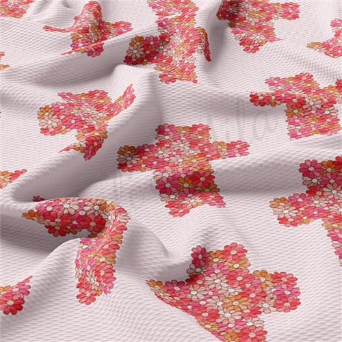 Easter Christmas Liverpool Bullet Textured Stretch Solid Strip Thick Knit Jersey Fabric