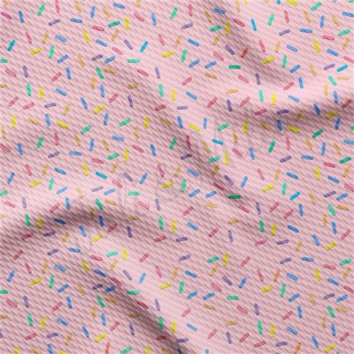 Sprinkles Liverpool Bullet Textured Stretch Solid Strip Thick Knit Jersey Fabric