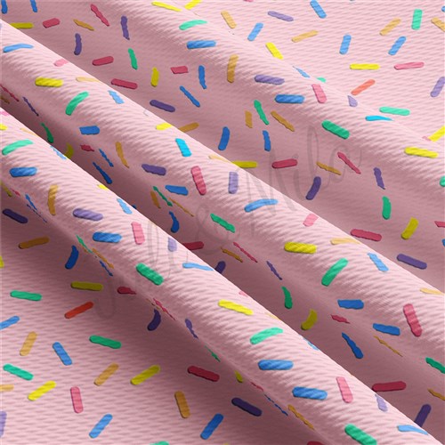 Sprinkles Liverpool Bullet Textured Stretch Solid Strip Thick Knit Jersey Fabric