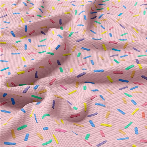 Sprinkles Liverpool Bullet Textured Stretch Solid Strip Thick Knit Jersey Fabric