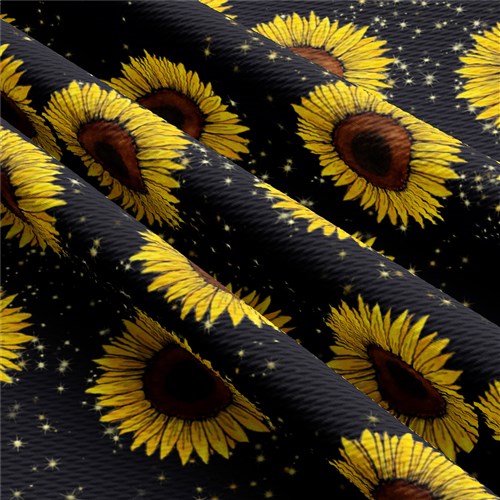 Sunflowers Fall Printed Liverpool Fabric Bow AA264 & Get a Free $89.99 Embroidery Bundle