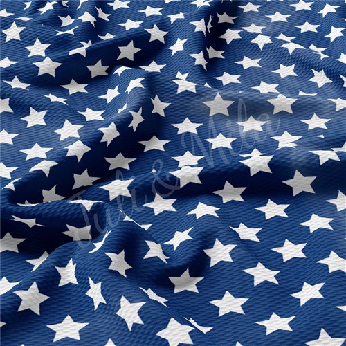 Patriotic 4th of July PT41 Liverpool Bullet Textured Stretch Solid Strip Thick Knit Jersey Fabric