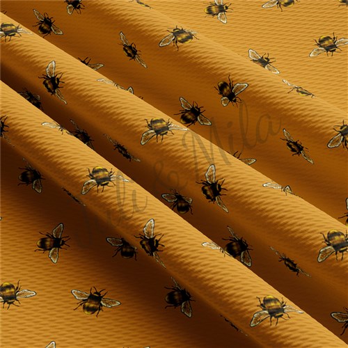 Bees Printed Liverpool 4 Way Fabric Bow AA268 & Get a Free $89.99 Embroidery Bundle