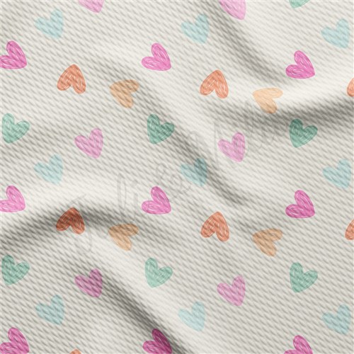 AA2398 Liverpool Bullet Textured Stretch Solid Strip Thick Knit Jersey Fabric