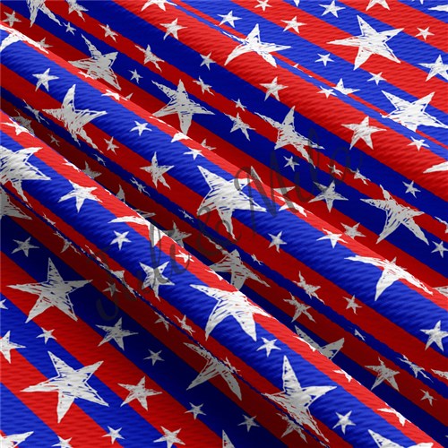 Patriotic 4th of July Printed Liverpool  Liverpool USA Flag (PT & Get a Free $89.99 Embroidery Bundle