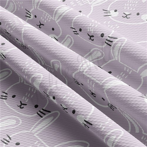 Easter Liverpool Bullet Textured Stretch Solid Strip Thick Knit Jersey Fabric