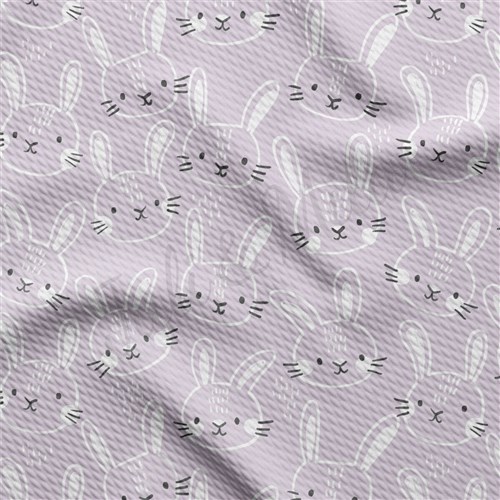 Easter Liverpool Bullet Textured Stretch Solid Strip Thick Knit Jersey Fabric