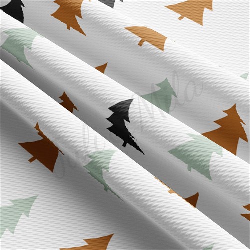 Christmas Trees trees Liverpool Bullet Textured Stretch Solid Strip Thick Knit Jersey Fabric