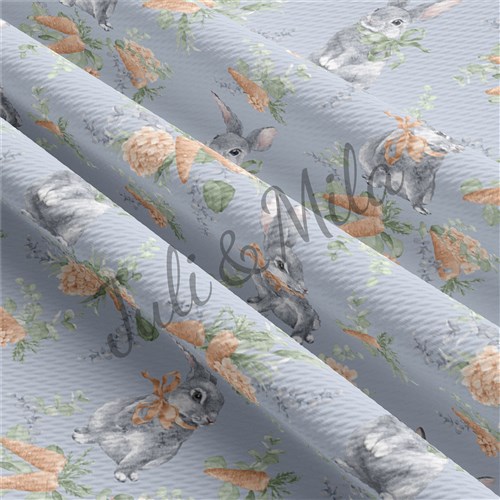 Easter Printed Liverpool Fabric Egg Bunny Pastel(E30) & Get a Free $89.99 Embroidery Bundle