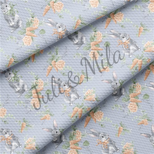 Easter Printed Liverpool Fabric Egg Bunny Pastel(E30) & Get a Free $89.99 Embroidery Bundle