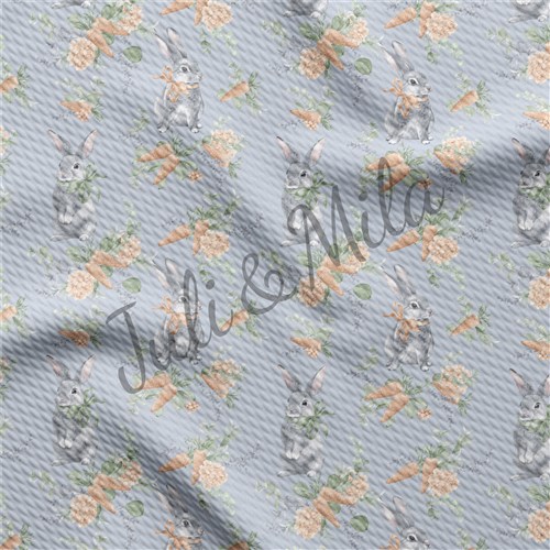 Easter Printed Liverpool Fabric Egg Bunny Pastel(E30) & Get a Free $89.99 Embroidery Bundle