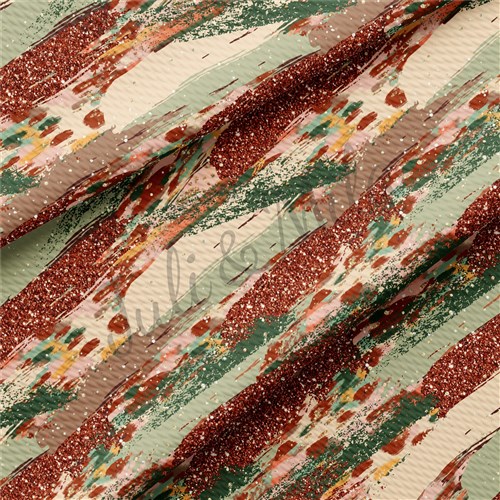 Printed Liverpool Bullet Textured Stretch Solid Strip Thick Knit Jersey Fabric