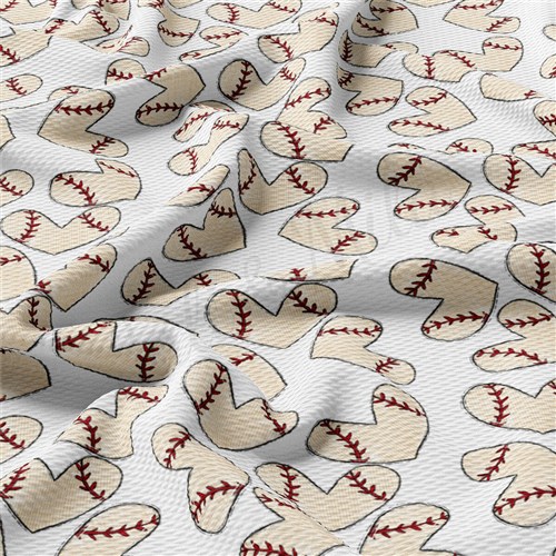 Printed Liverpool Fabric AA2514 Baseball & Get a Free $89.99 Embroidery Bundle