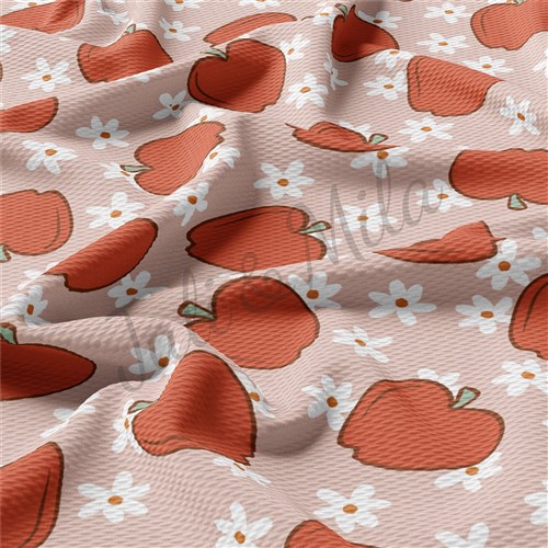 Back to School Liverpool Bullet Textured Stretch Solid Strip Thick Knit Jersey Fabric