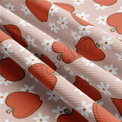 Back to School Liverpool Bullet Textured Stretch Solid Strip Thick Knit Jersey Fabric