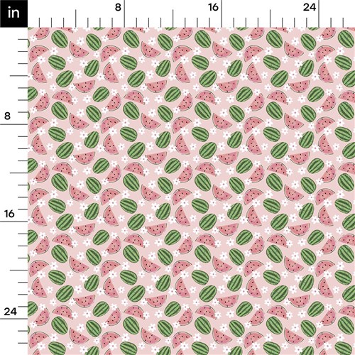 Watermelon Printed Liverpool Fabric AA1851 & Get a Free $89.99 Embroidery Bundle