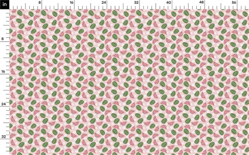 Watermelon Printed Liverpool Fabric AA1851 & Get a Free $89.99 Embroidery Bundle