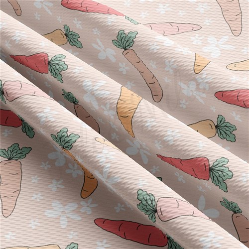 Easter Liverpool Bullet Textured Stretch Solid Strip Thick Knit Jersey Fabric