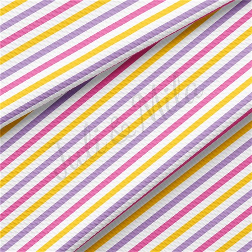 Printed Liverpool Bullet Textured Stretch Solid Strip Thick Knit Jersey Fabric