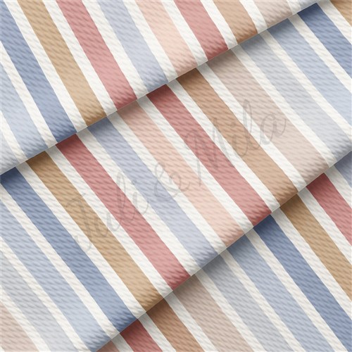 Liverpool Bullet Textured Stretch Solid Strip Thick Knit Jersey Fabric