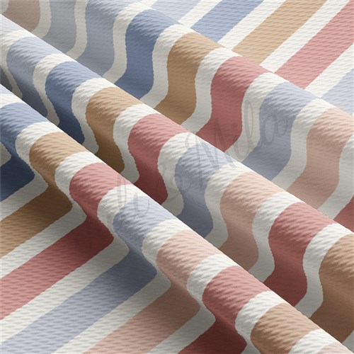 Liverpool Bullet Textured Stretch Solid Strip Thick Knit Jersey Fabric