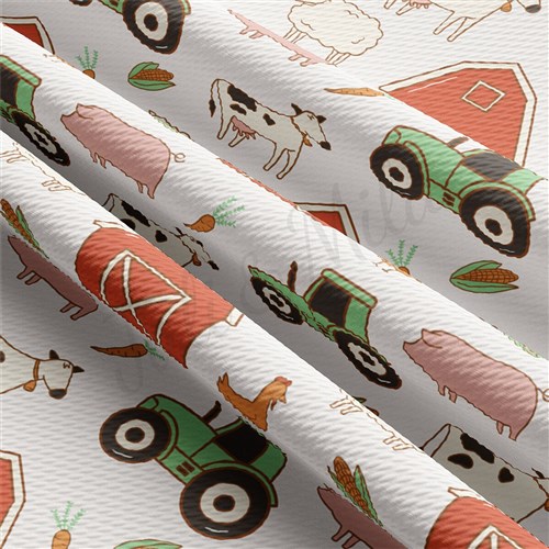 Farm Animals Printed Liverpool Fabric farm AA1854 & Get a Free $89.99 Embroidery Bundle