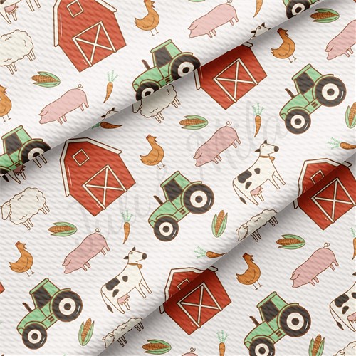Farm Animals Printed Liverpool Fabric farm AA1854 & Get a Free $89.99 Embroidery Bundle